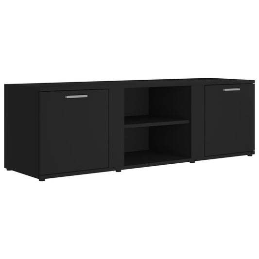 TV-skab Sort 120x34x37 cm Træ Materiale