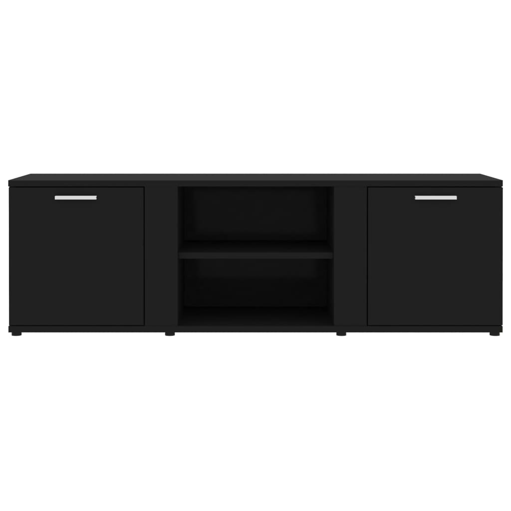 TV-skab Sort 120x34x37 cm Træ Materiale