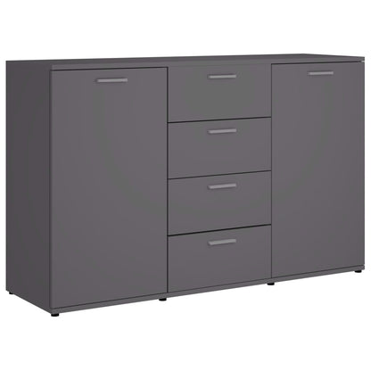 Sideboard Grau 120x35,5x75 cm Holzwerkstoff