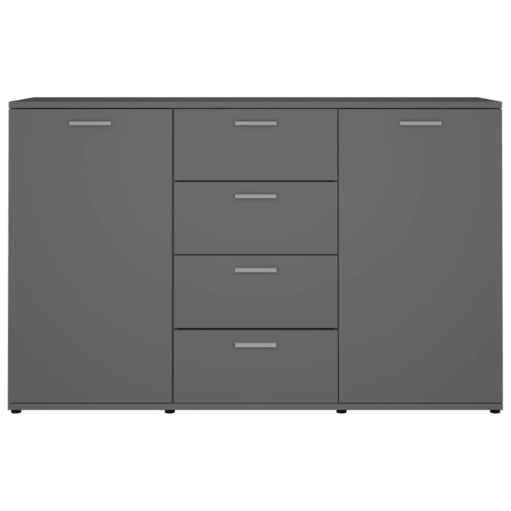 Sideboard Grau 120x35,5x75 cm Holzwerkstoff