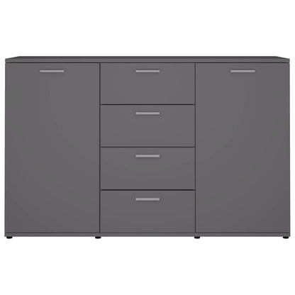 Sideboard Grau 120x35,5x75 cm Holzwerkstoff