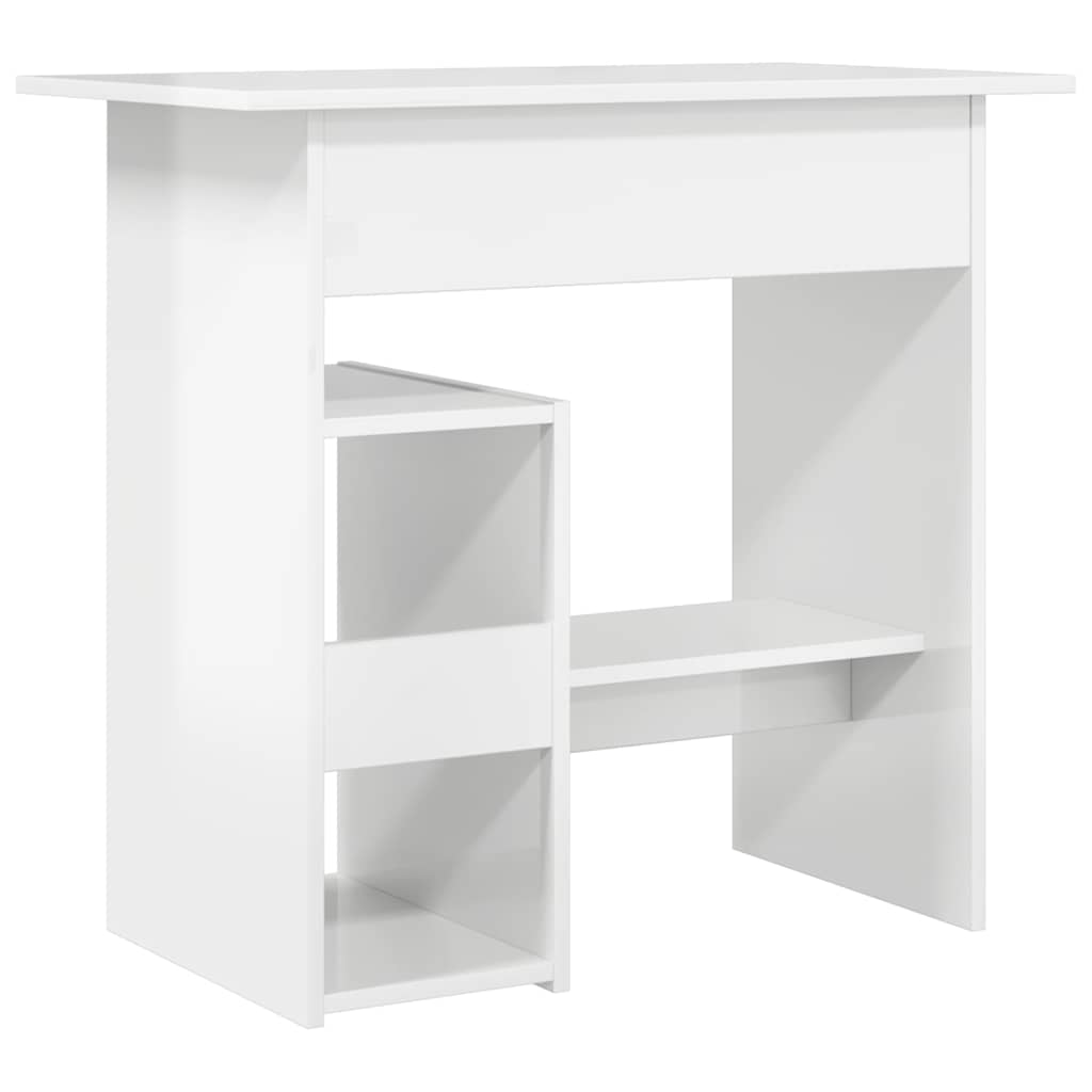 Schreibtisch Hochglanz-Weiß 80x45x74 cm Holzwerkstoff