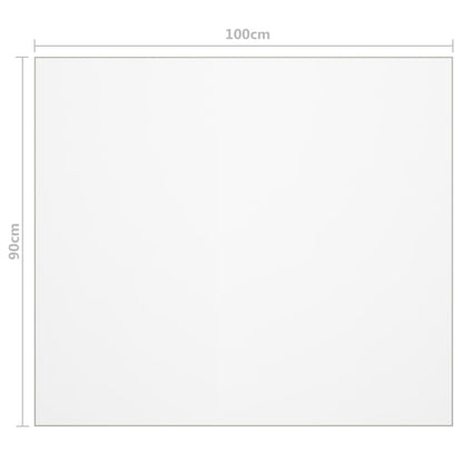 Tischfolie Transparent 100x90 cm 1,6 mm PVC