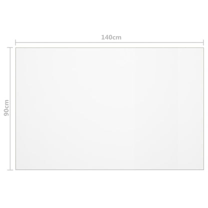 Tischfolie Transparent 140x90 cm 1,6 mm PVC