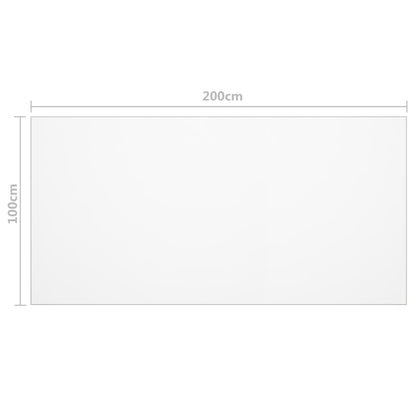 Tischfolie Transparent 200x100 cm 1,6 mm PVC