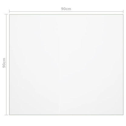 Tischfolie Transparent 90x90 cm 1,6 mm PVC