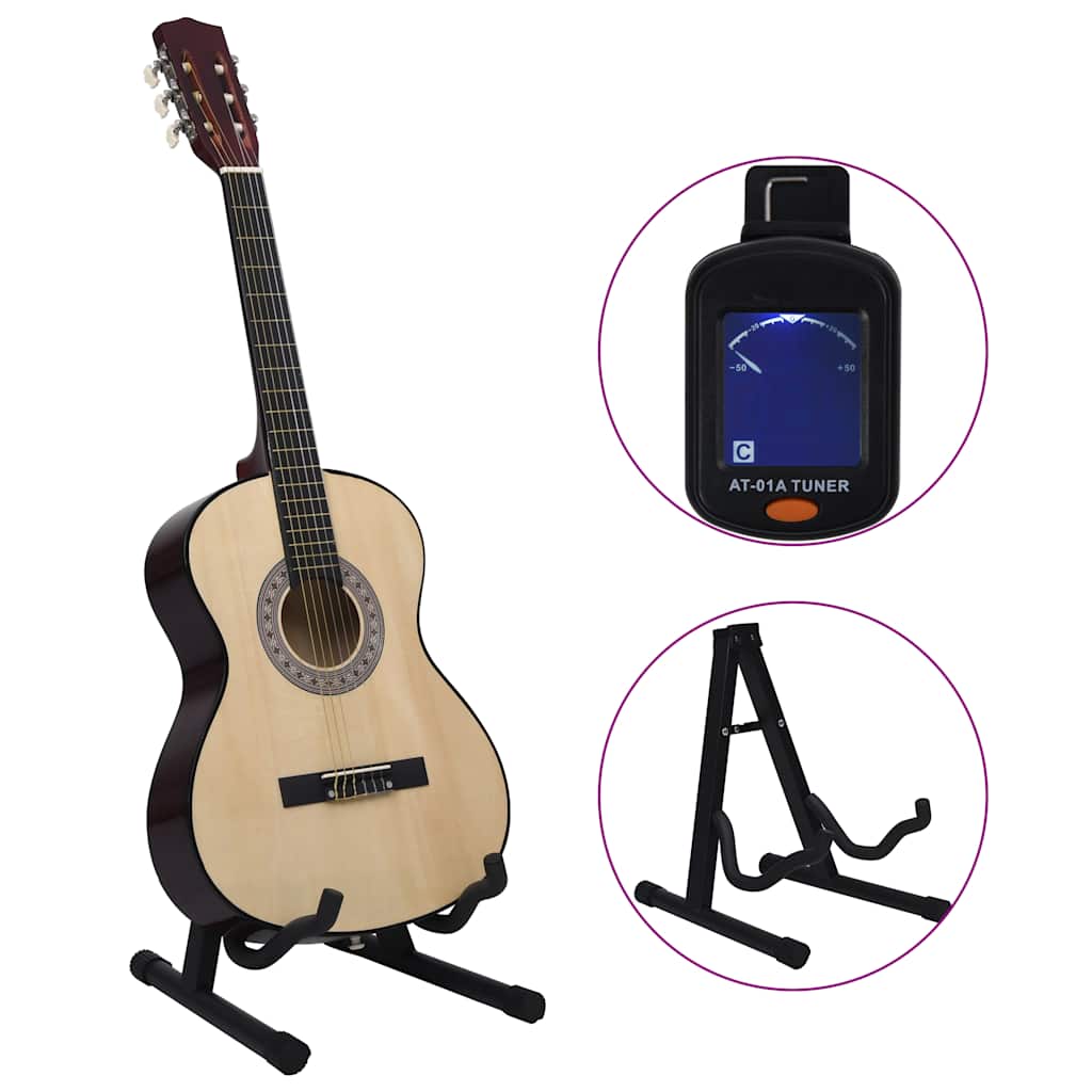 12.-tlg. Klassische Gitarre Set für Anfänger 4/4 39"