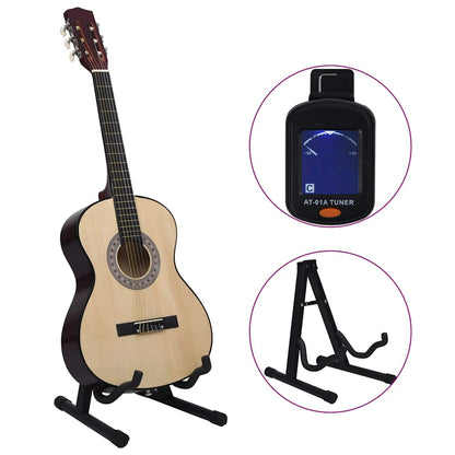 12.-tlg. Klassische Gitarre Set für Anfänger 4/4 39"