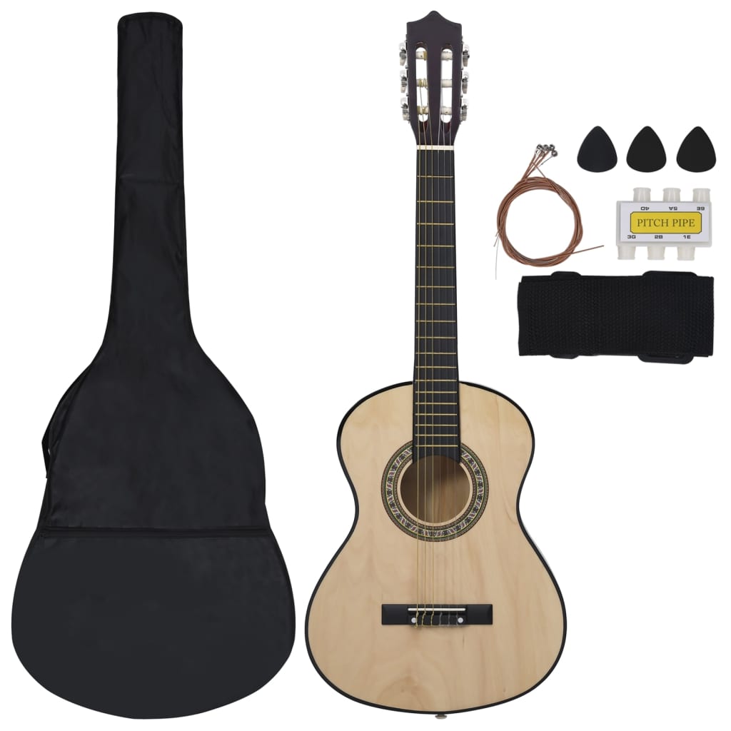 8-tlg. Klassische Gitarre für Kinder-Anfänger 1/2 34"
