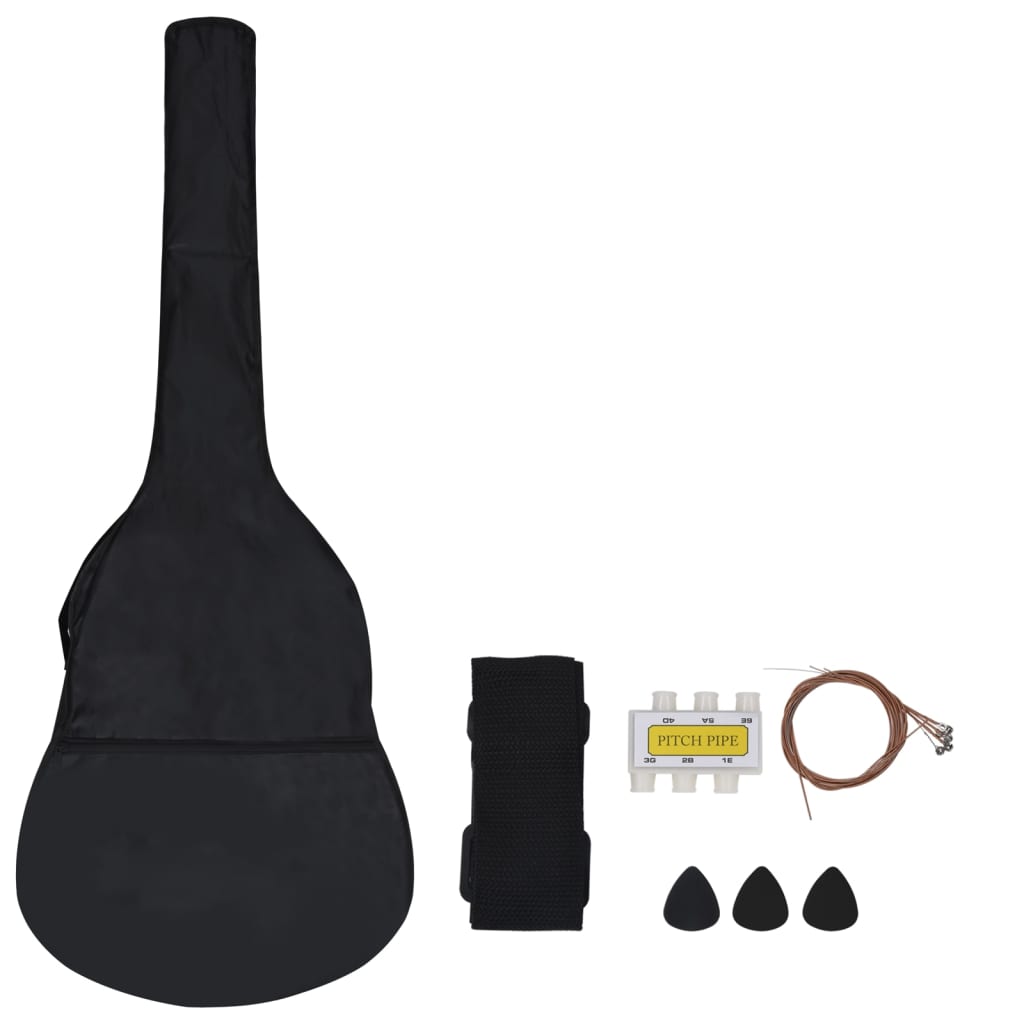 8-tlg. Klassische Gitarre für Kinder-Anfänger 1/2 34"