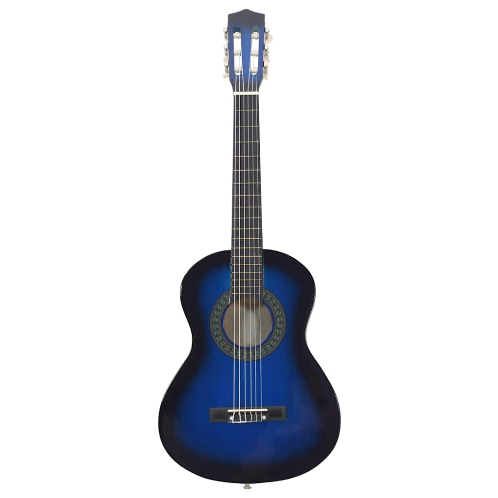 Klassikgitarre für Anfänger und Kinder Blau 1/2 34"