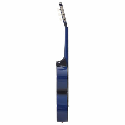 Klassikgitarre für Anfänger und Kinder Blau 1/2 34"