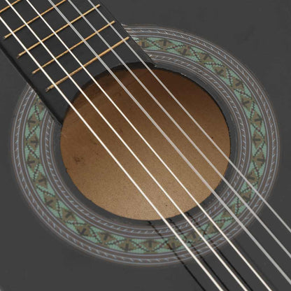 Klassikgitarre für Anfänger und Kinder Schwarz 1/2 34"