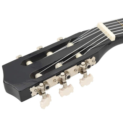 Klassikgitarre für Anfänger und Kinder Schwarz 1/2 34"