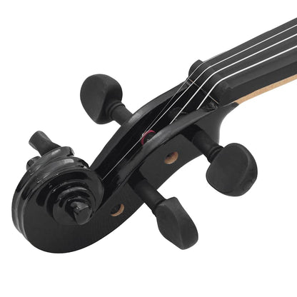 Violine Komplettset mit Bogen und Kinnhalter Helles Holz 4/4