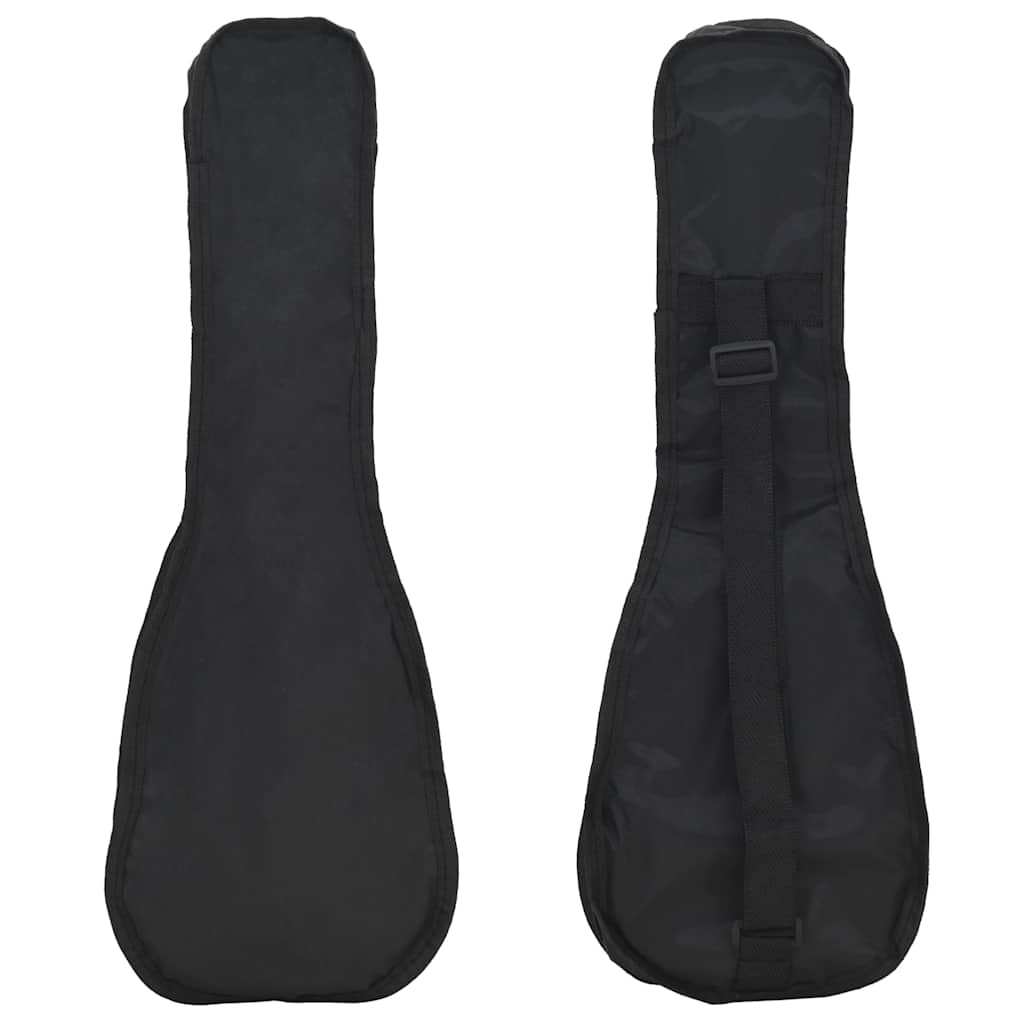 Sopran-Ukulele-Set mit Tasche für Kinder Schwarz 21"