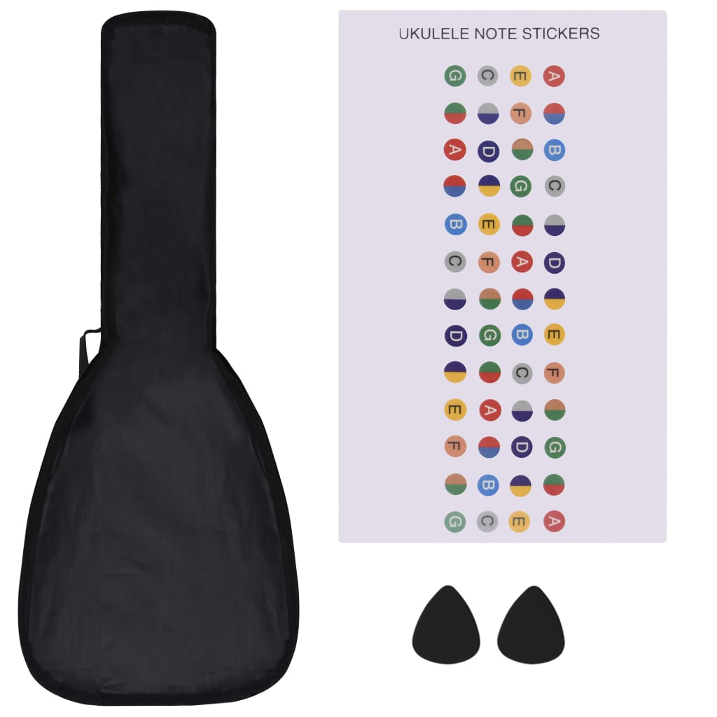 Sopran-Ukulele-Set mit Tasche für Kinder Rosa 23"