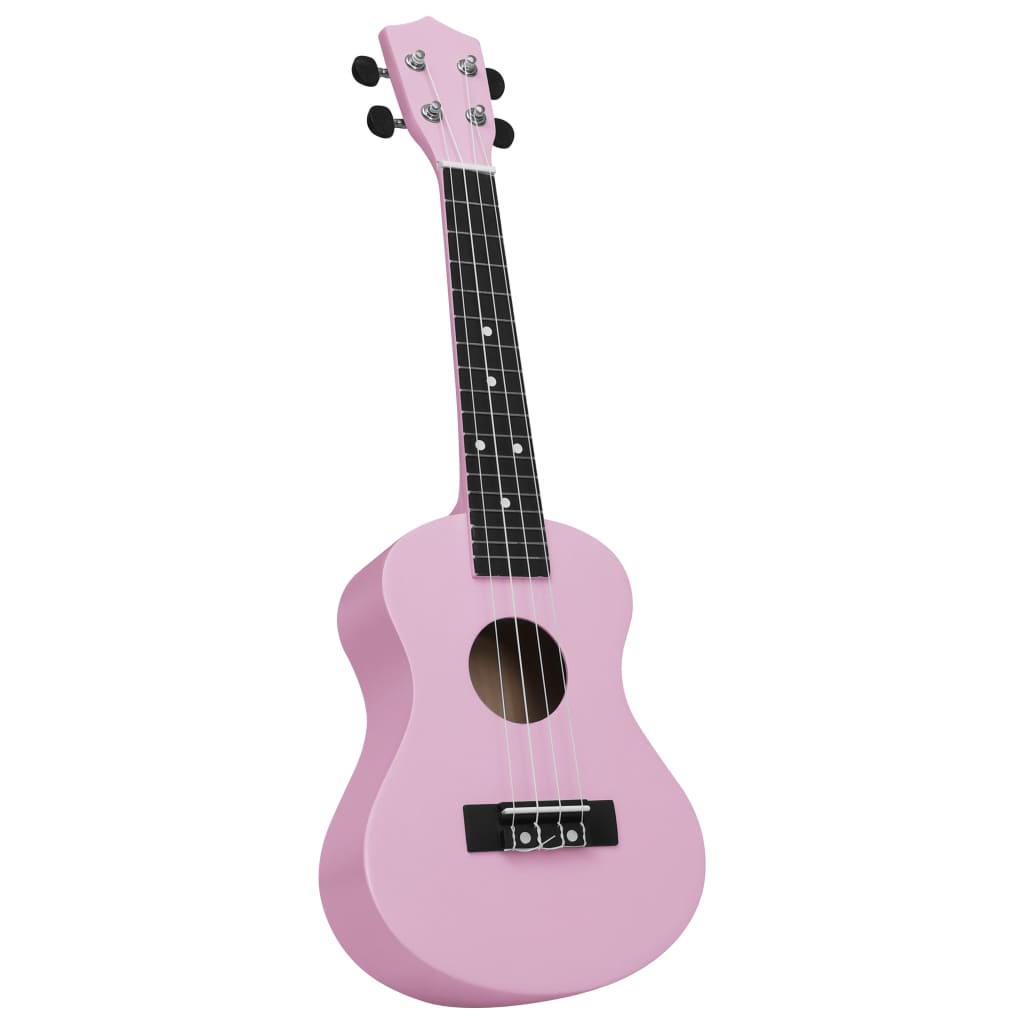 Sopran-Ukulele-Set mit Tasche für Kinder Rosa 23"