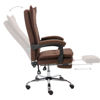 Bürostuhl Braun Stoff