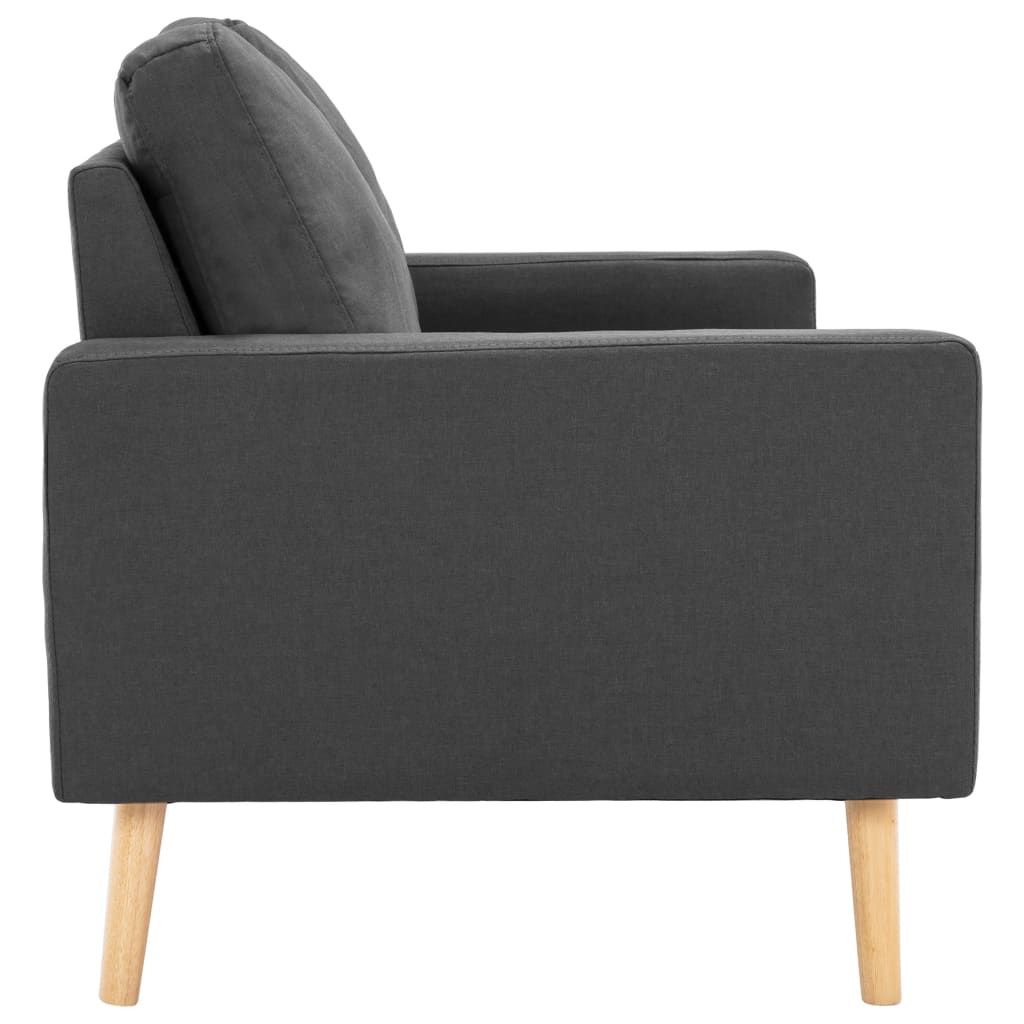 3-Sitzer-Sofa Dunkelgrau Stoff