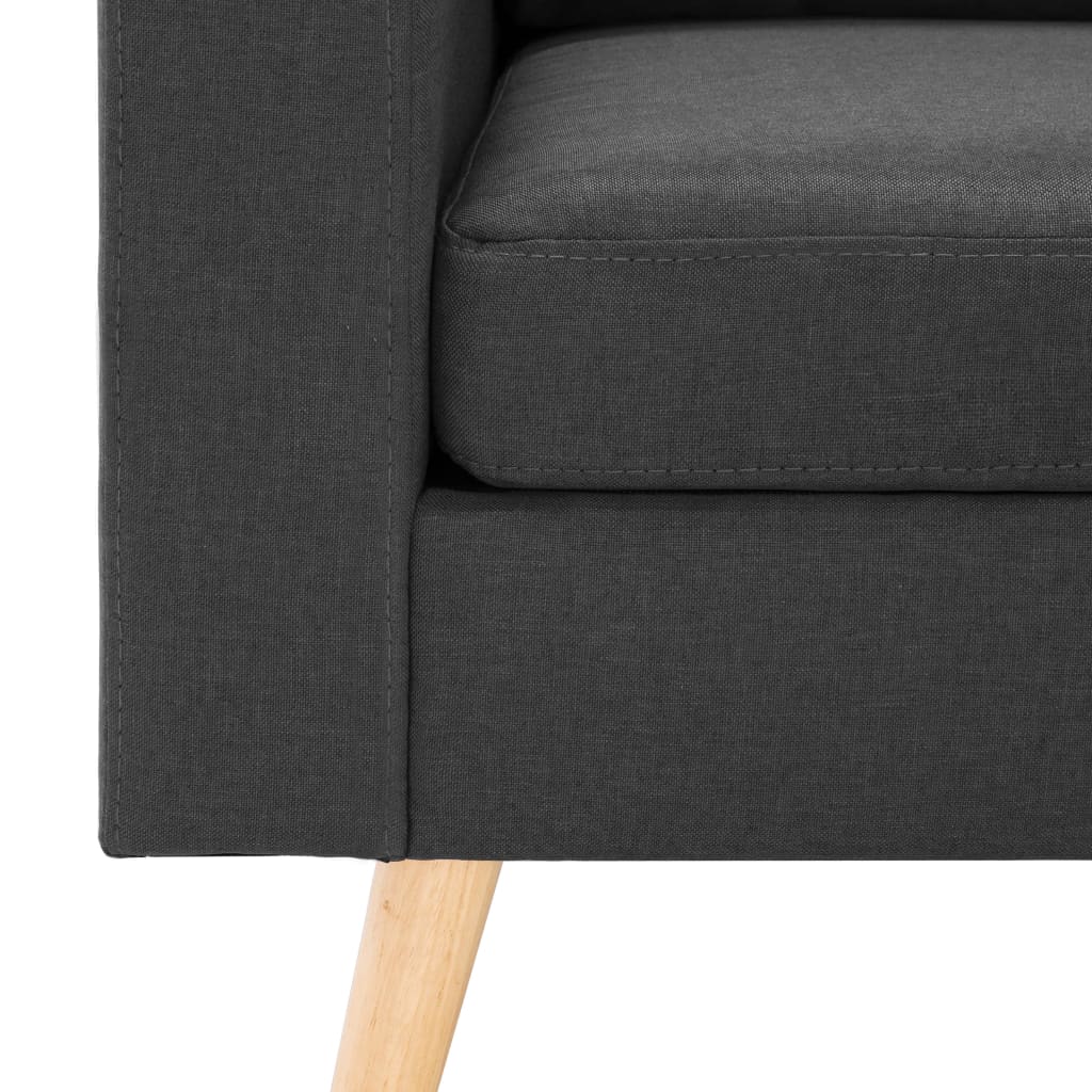 3-Sitzer-Sofa Dunkelgrau Stoff
