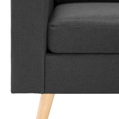 3-Sitzer-Sofa Dunkelgrau Stoff