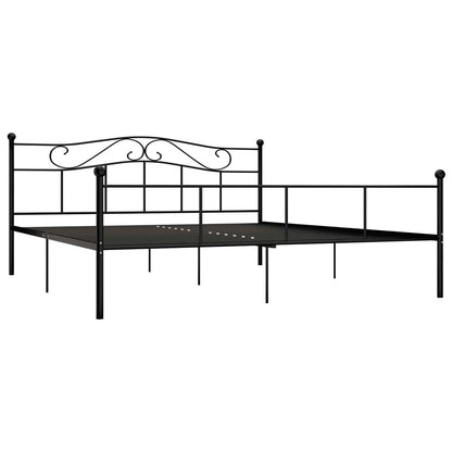 Bettgestell Schwarz Metall 180×200 cm