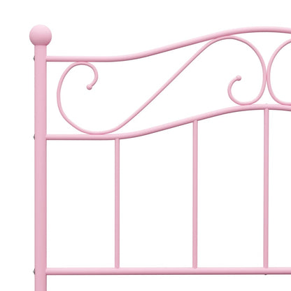 Bettgestell Rosa Metall 90×200 cm