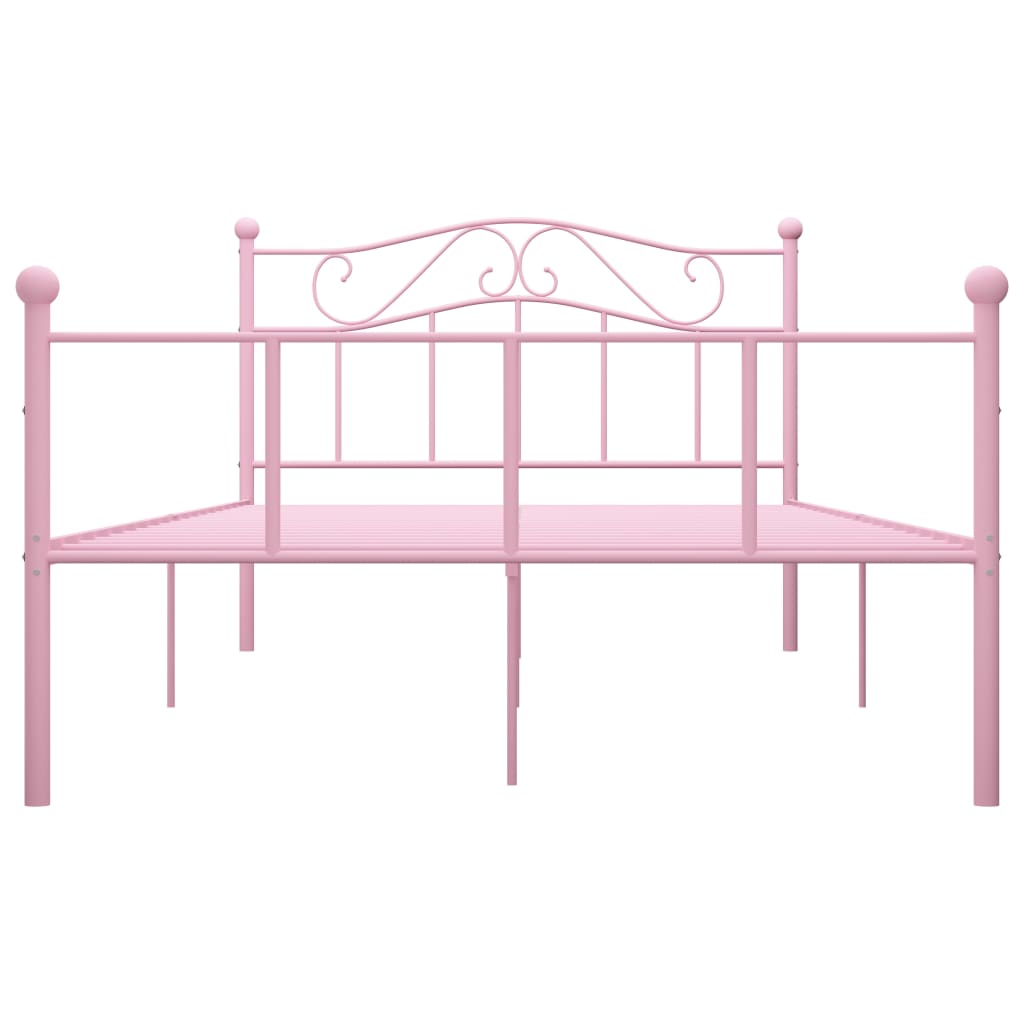 Bettgestell Rosa Metall 160x200 cm