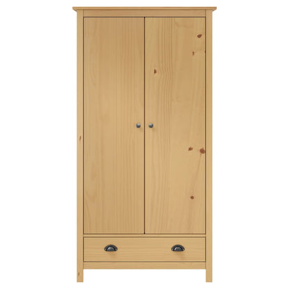 Kleiderschrank mit 2 Türen Hill 89x50x170 cm Massivholz Kiefer