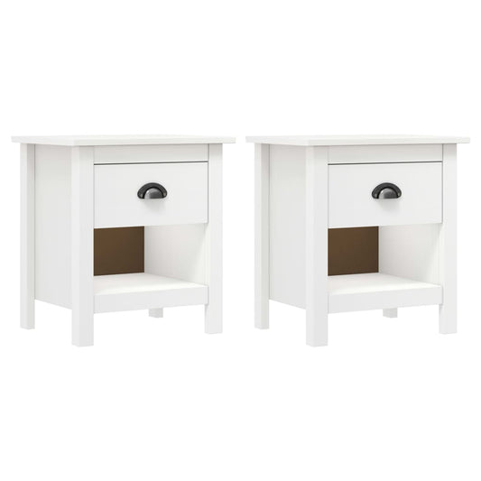 Nachttische 2 Stk. Hill 46x35x49,5 cm Massivholz Kiefer