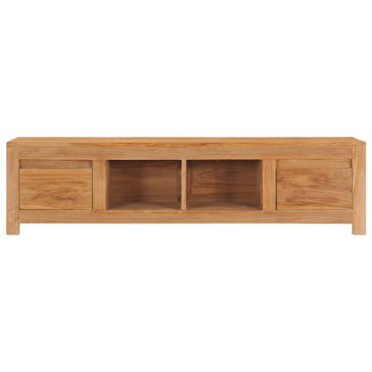 TV-Schrank 135x30x35 cm Massivholz Teak