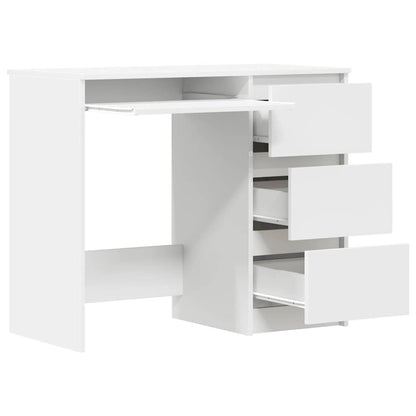 Schreibtisch Weiß 90x45x76 cm Holzwerkstoff