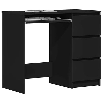 Schreibtisch Schwarz 90x45x76 cm Holzwerkstoff