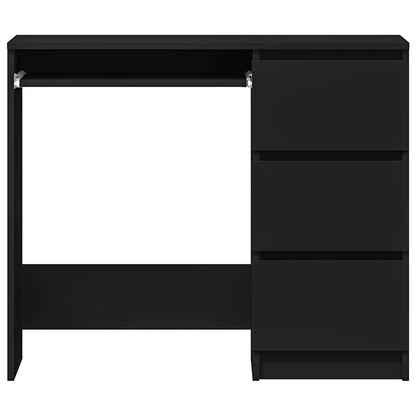 Schreibtisch Schwarz 90x45x76 cm Holzwerkstoff