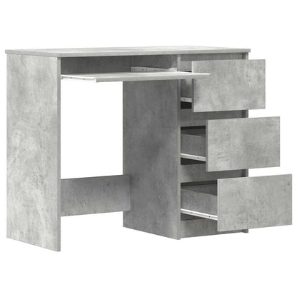 Schreibtisch Betongrau 90x45x76 cm Holzwerkstoff
