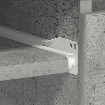 Schreibtisch Betongrau 90x45x76 cm Holzwerkstoff