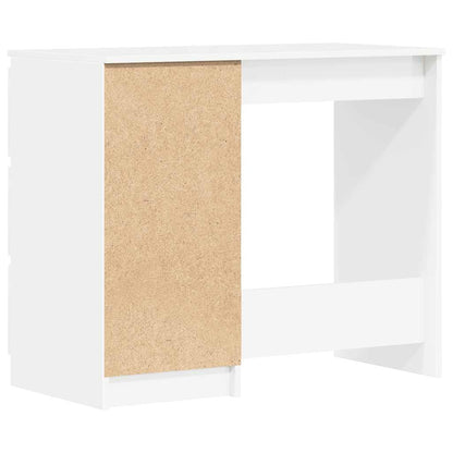 Schreibtisch Hochglanz-Weiß 90x45x76 cm Holzwerkstoff