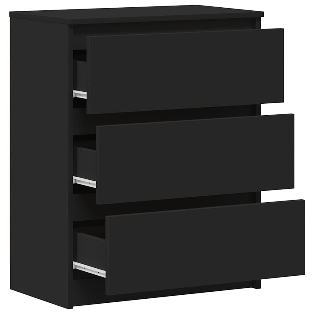 Sideboard Schwarz 60x35x76 cm Holzwerkstoff