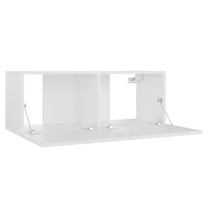 TV-Schrank Weiß 80x30x30 cm Holzwerkstoff