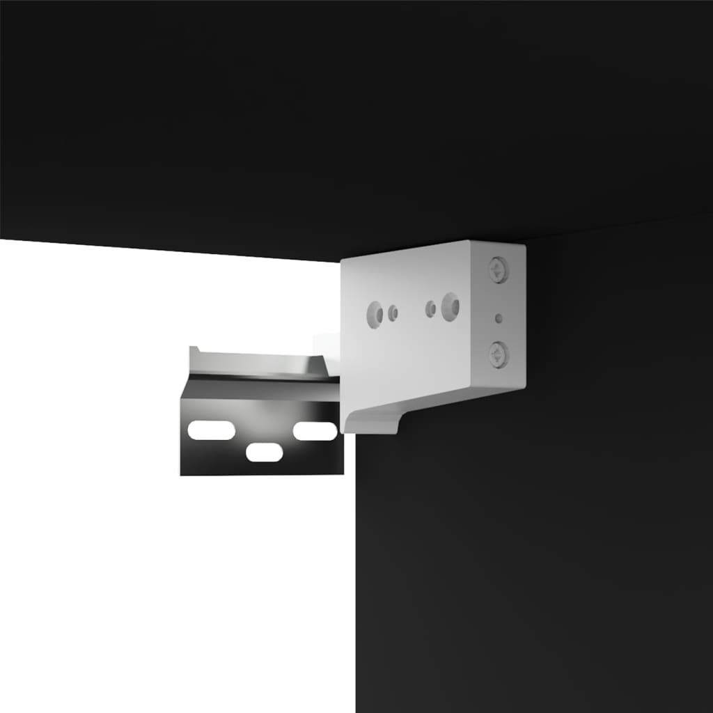 TV-skab Sort 80x30x30 cm Træ Materiale