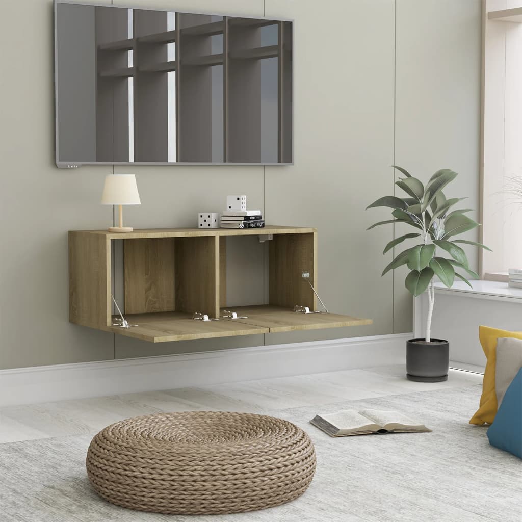 TV-Schrank Sonoma-Eiche 80x30x30 cm Holzwerkstoff