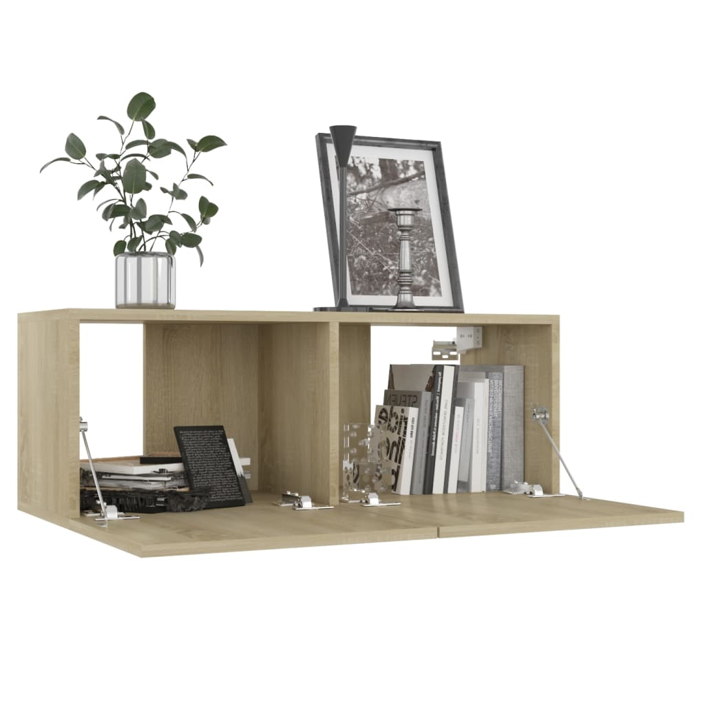 TV-Schrank Sonoma-Eiche 80x30x30 cm Holzwerkstoff