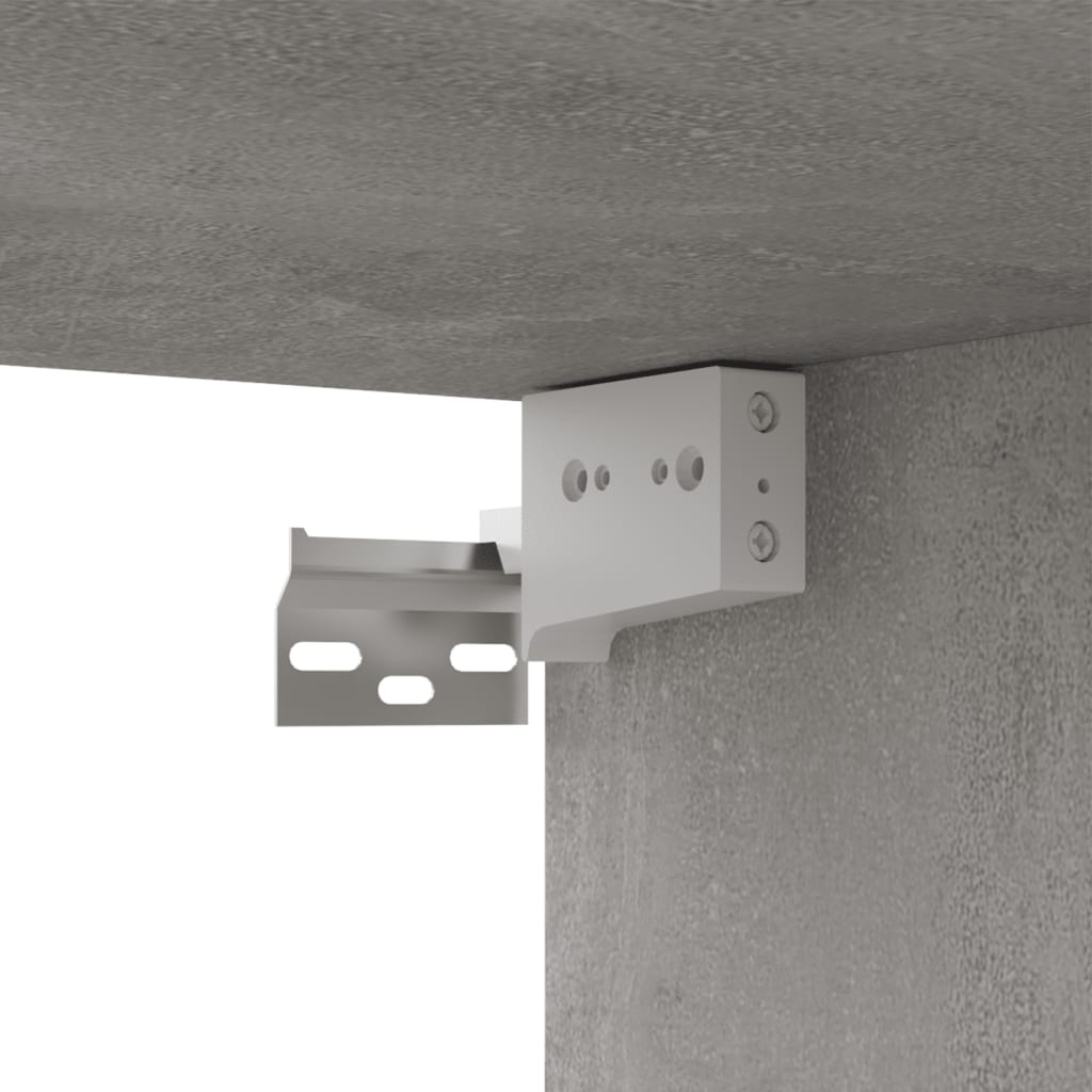 TV-Schrank Betongrau 80x30x30 cm Holzwerkstoff
