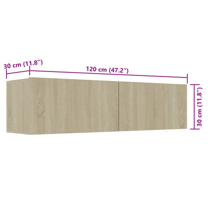 TV-Schrank Sonoma-Eiche 120x30x30 cm Holzwerkstoff