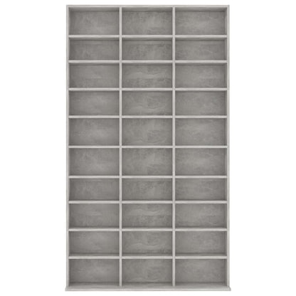 CD-Schrank Betongrau 102x16x177,5 cm Holzwerkstoff