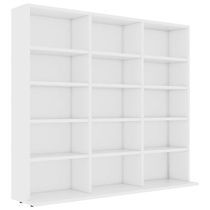 CD-Regal Weiß 100x23x89,5 cm Holzwerkstoff