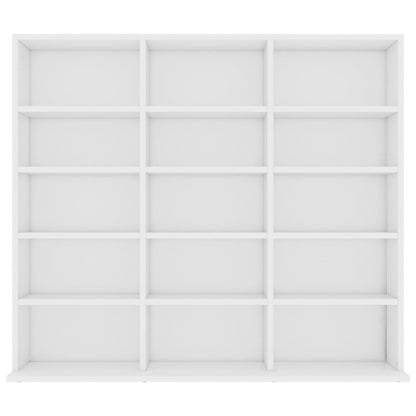 CD-Regal Weiß 100x23x89,5 cm Holzwerkstoff