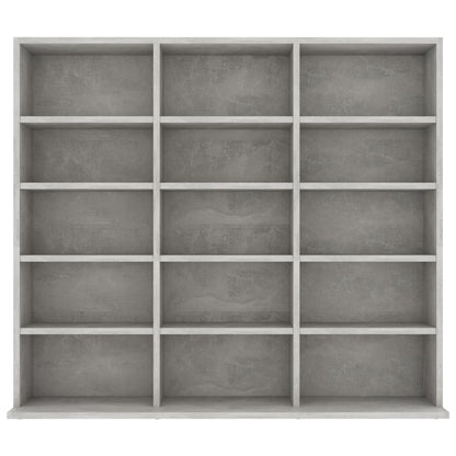 CD-Regal Betongrau 100x23x89,5 cm Holzwerkstoff