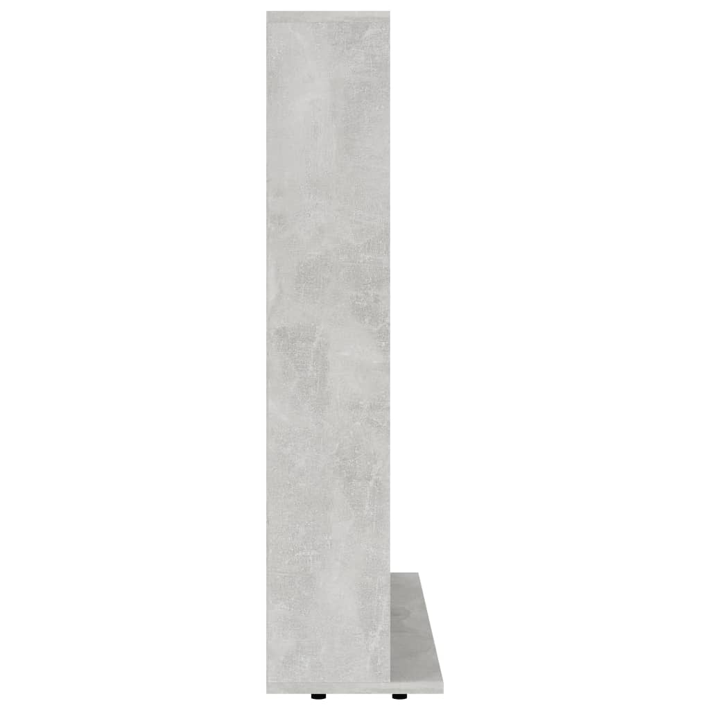 CD-Regal Betongrau 100x23x89,5 cm Holzwerkstoff